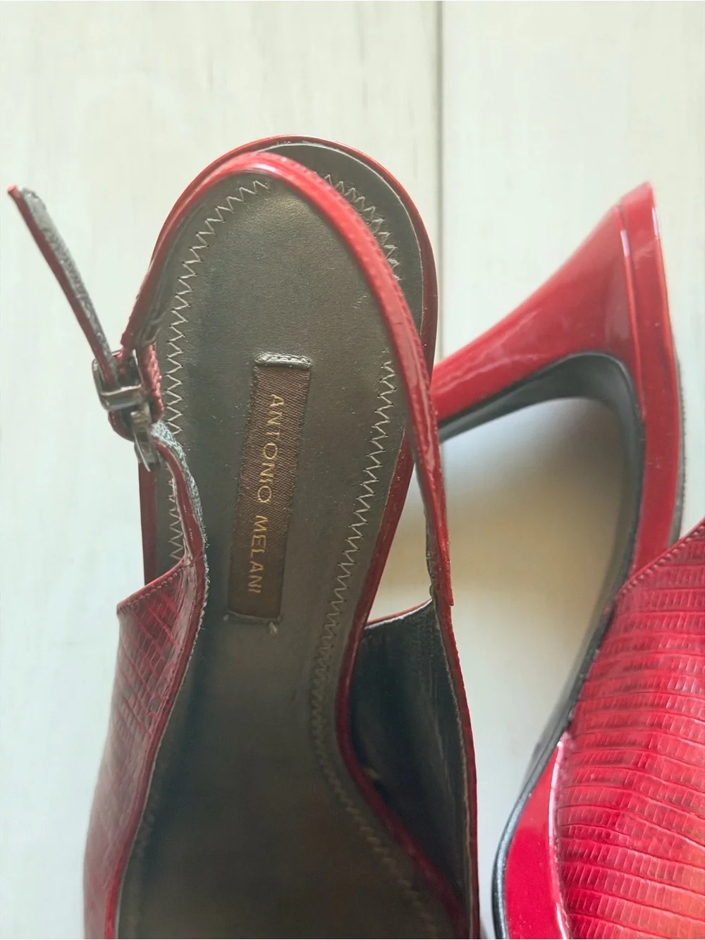 ANTONIO MELANI bold red